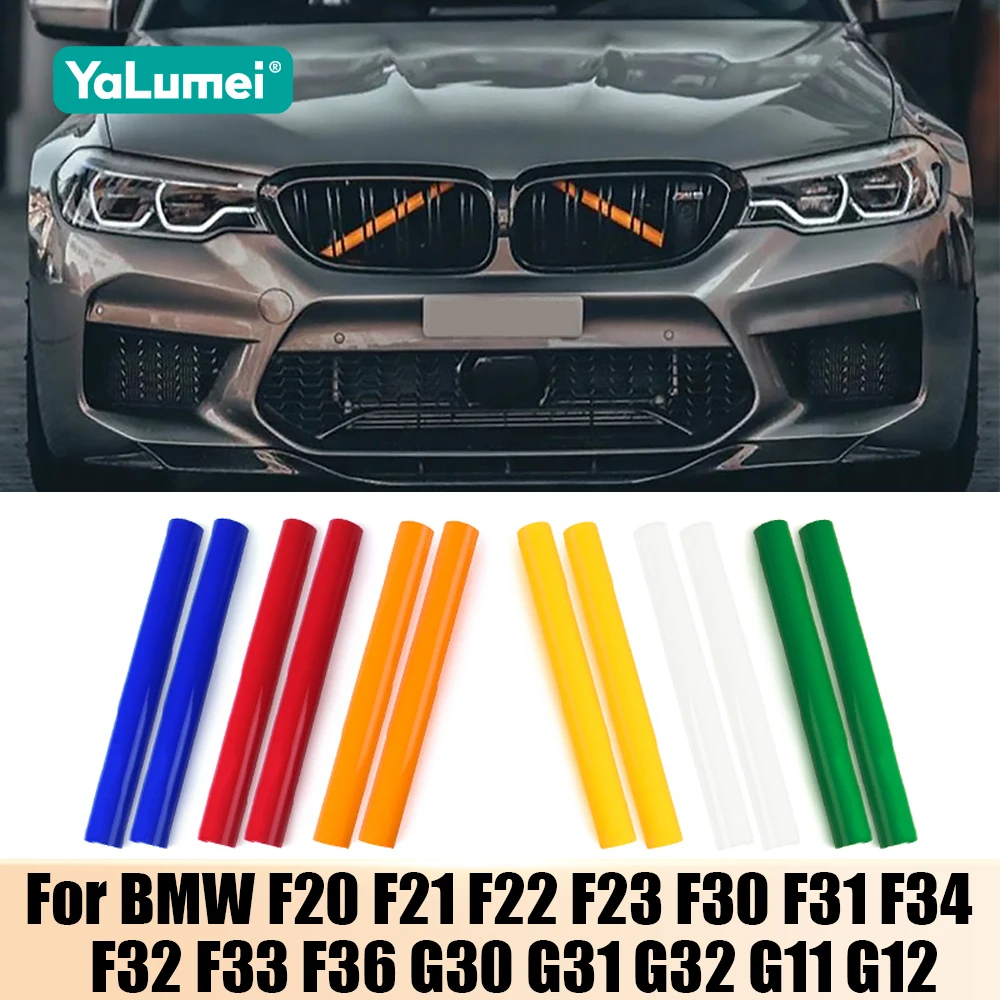 Auto Kühlergrill Streifen Trim Für BMW 1 3 4 5 6 7 Serie F20 F21 F22 F23 F30 F31 F34 F32 F33 F36 G30 G31 G32 G11 G12 Zubehör