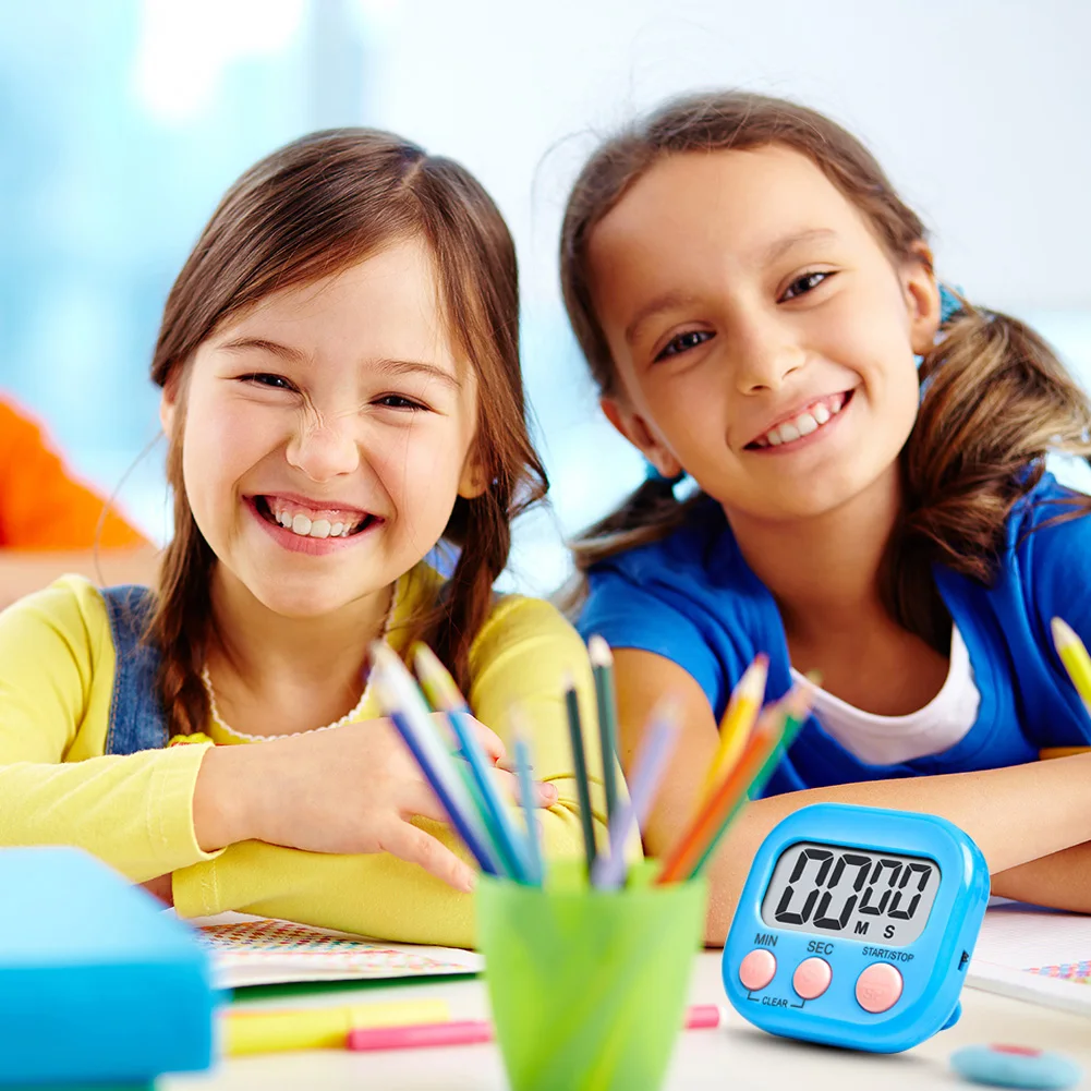 4 قطعة المغناطيسي الرقمية المطبخ الموقت ساعة LCD الرياضة ساعة تنبيه تذكير مؤقت تنازلي ساعة توقيت للطبخ دش الخبز #3