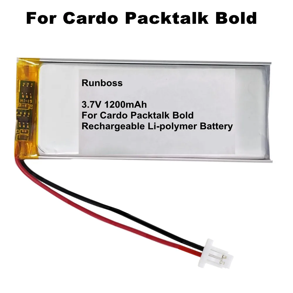 Original Replaces 1200mAh 592653 Battery For JBL Cardo Packtalk Bold Gaming Headset Headphone