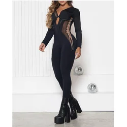 One Piece Yoga Jumpsuits Long sleeved see through Seamless yoga suit Sports Fitness Hollow Beauty Back Hip-lifting Tracksuits