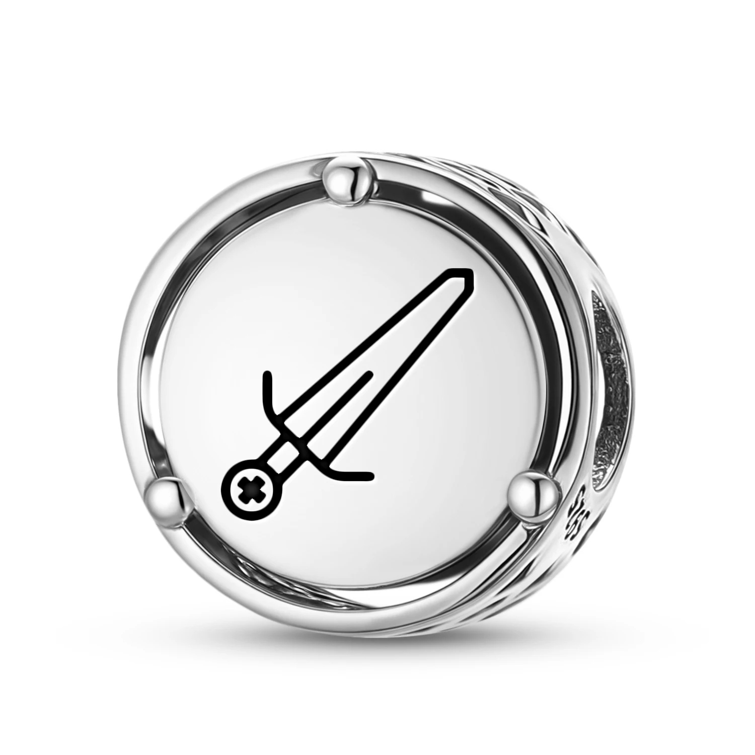 

Шарм из стерлингового серебра 925 пробы «Темплерский меч» для оригинального браслета, аксессуар для самостоятельного изготовления украшений, семейный бусинный элемент