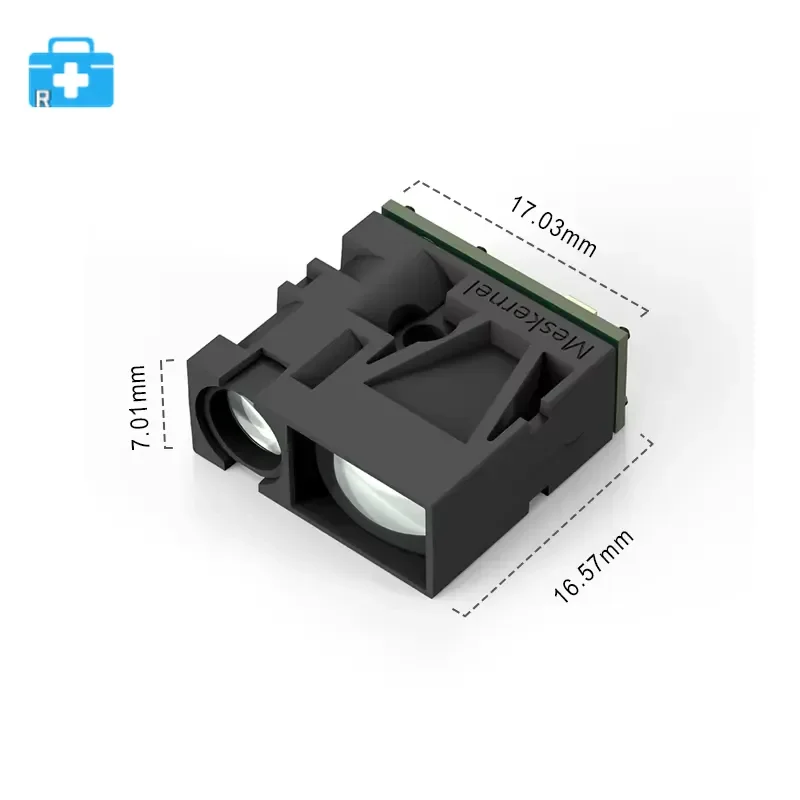 20m High Precision Distance Sensor, Multi-Protocol Rangefinder Module with TTL/RS232/RS485 for Industrial & DIY