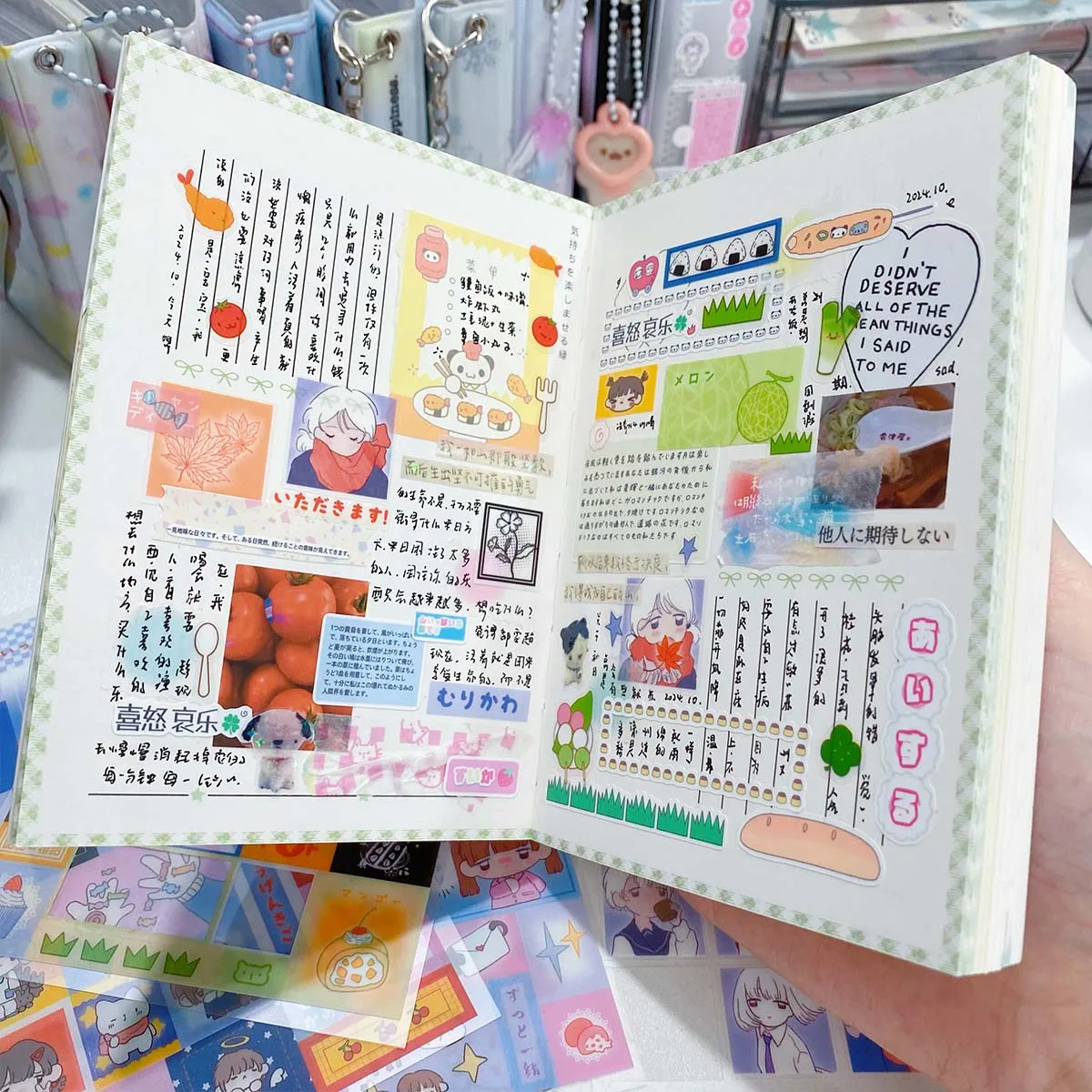 Scrapbooking สติกเกอร์ Kawaii ตัวอักษรสติกเกอร์ Deco สําหรับศิลปะ DIY หัตถกรรมอัลบั้มสมุดบันทึกสัตว์เลี้ยง Decal สติกเกอร์