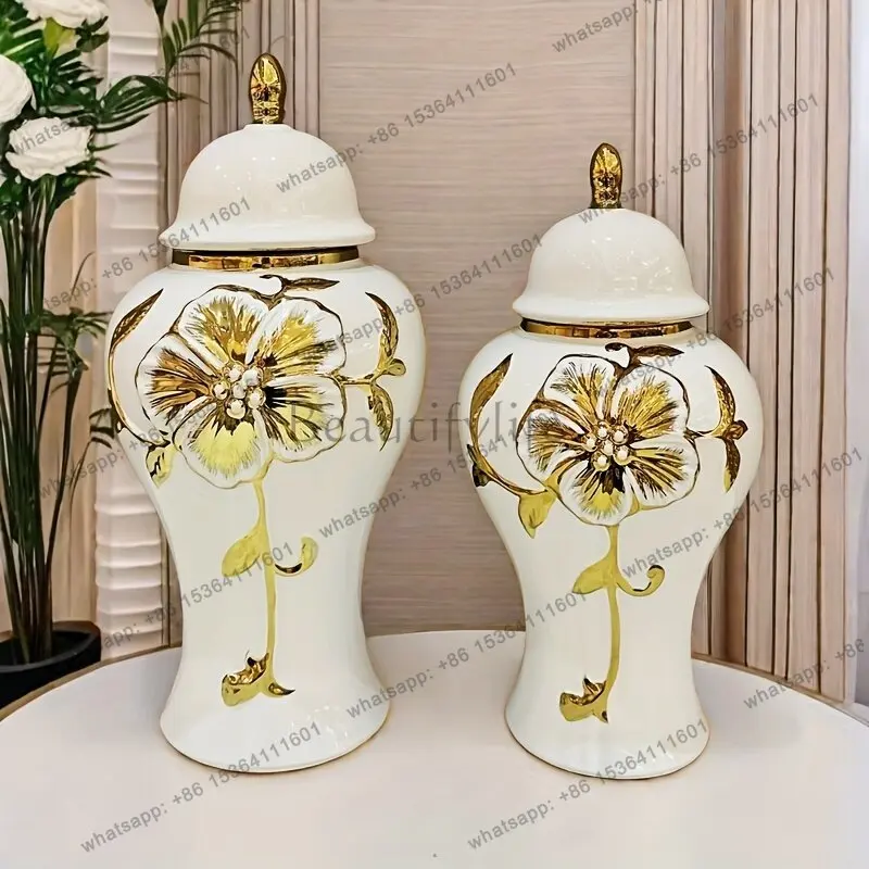 Middle East Modern Decoration Jar Zhinghua Wedding Platinum Vase Nordic Living Room Home Decoration Bedroom