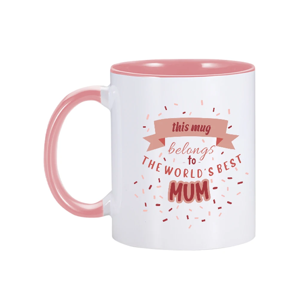 World's Best Mummy Mug Custom Mother's Day Gift Afternoon Tea Cup from Daughter Son 11oz Personalized Mug for Mummy Mama Bear