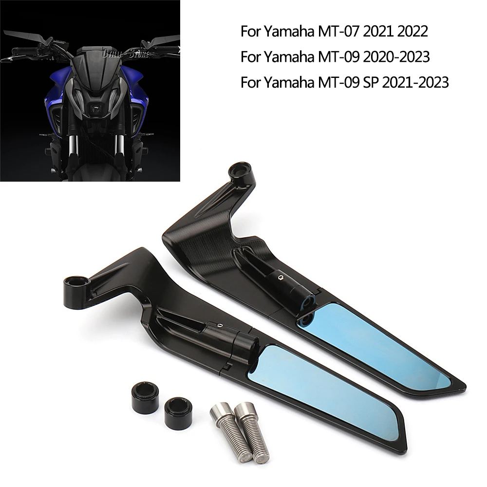 

New Motorcycle Wing Rearview Mirror Accessory Is Suitable For Yamaha MT-07 2021 2022 MT-09 2020-2023 MT-09 SP 2021-2023