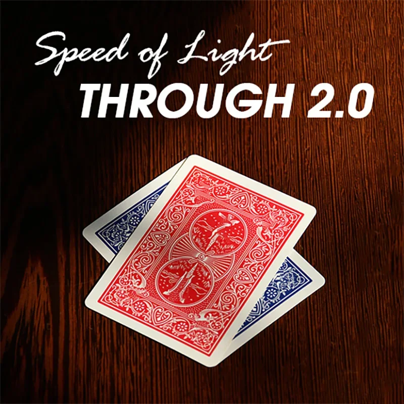 

Speed of Light Through 2.0 Magic Tricks Playing Card Transport Magia Magician Close Up Street Illusions Gimmicks Mentalism Props