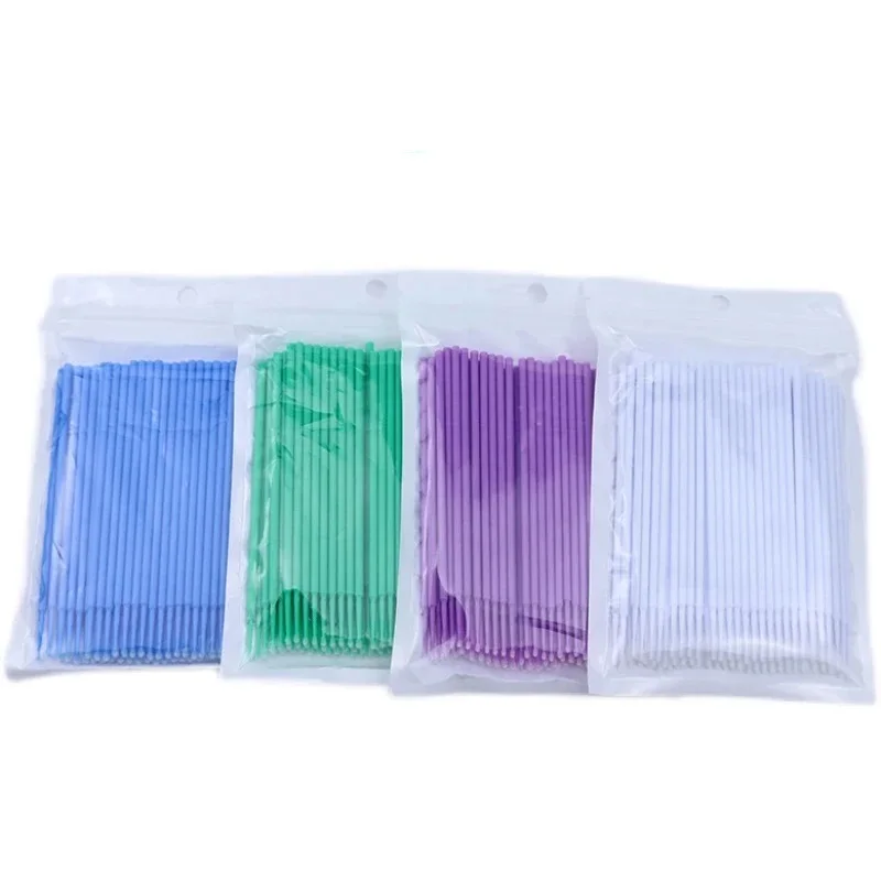 

400pcs Dental Disposable Micro Brushes Applicators Bendable Extension Tools 1.2/1.5/2.0/2.5mm for Precision Cleaning