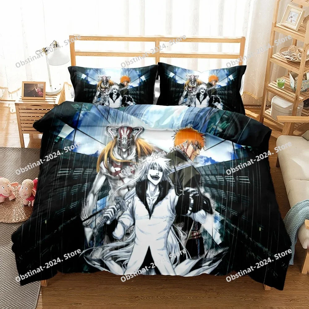 

Ichigo Bleach Comics Bedding Set Small Single Twin Double Queen King Cal King Size Bed Linen Set