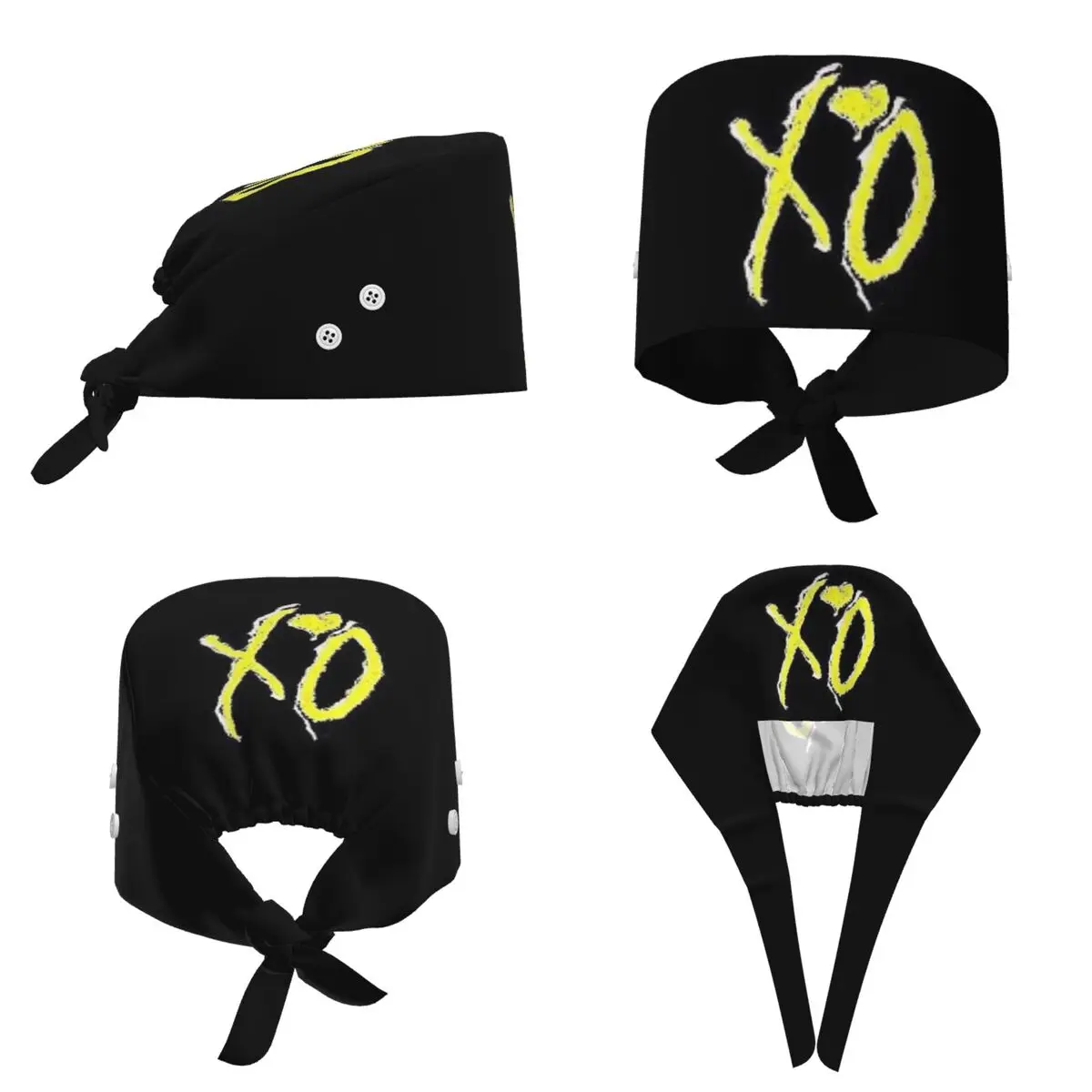 Rapper The Weeknd Blinding Lights Dawn FM Scrub Hat Doctor Working Surgical Cap Unisex Adjustable Nursing Caps for Dentist