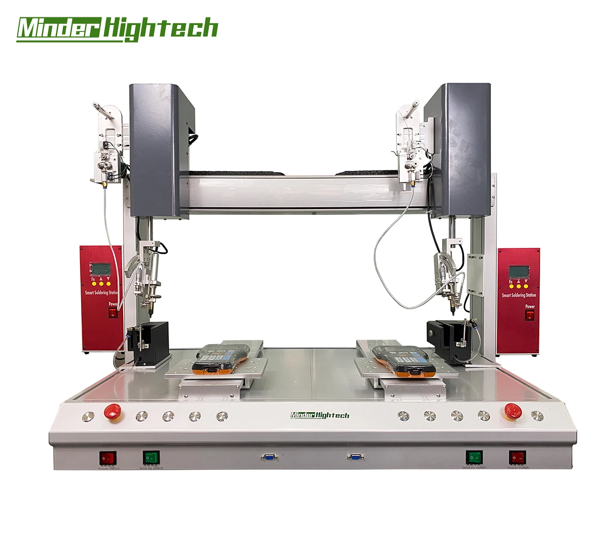 automatic soldering hine Electronic and electrical PCB board circuit board soldering double station precision soldering robot