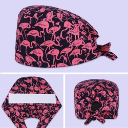 100% Cotton Nurse Hats Dustproof Cleaning Caps Operating Room Scrubing Caps Pet Hospital Beauty Salon Dentist Clinic Hats M372