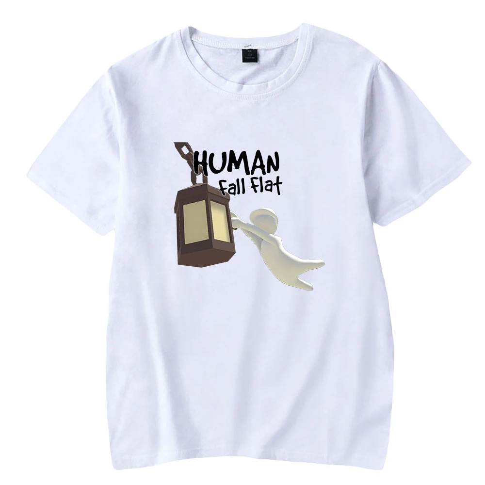 

Human Fall Flat summer letter pattern printing T-shirt short-sleeved loose casual all-match T-shirts