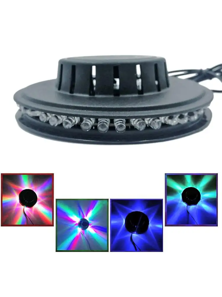 5W USB/EU/US prise RGB son activé rotatif Disco lumière LED boule fête de noël scène lampe stroboscopique KTV Bar spectacle décoration de la maison
