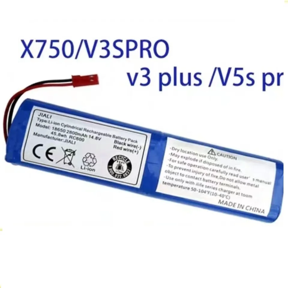 14.8V 2800mAh For ILIFE V3 plus v5s pro v5spro X750 v3s pro Rechargeable Battery Robotic Cleaner accessories