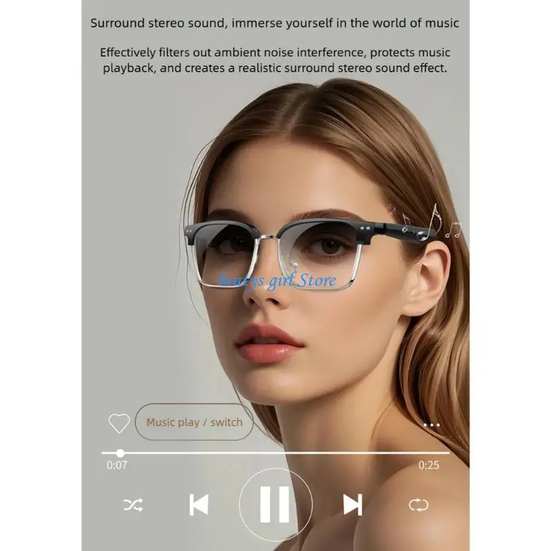 C7AB Fashionable Glasses Real Time Language Conversion And Wireless Call Function