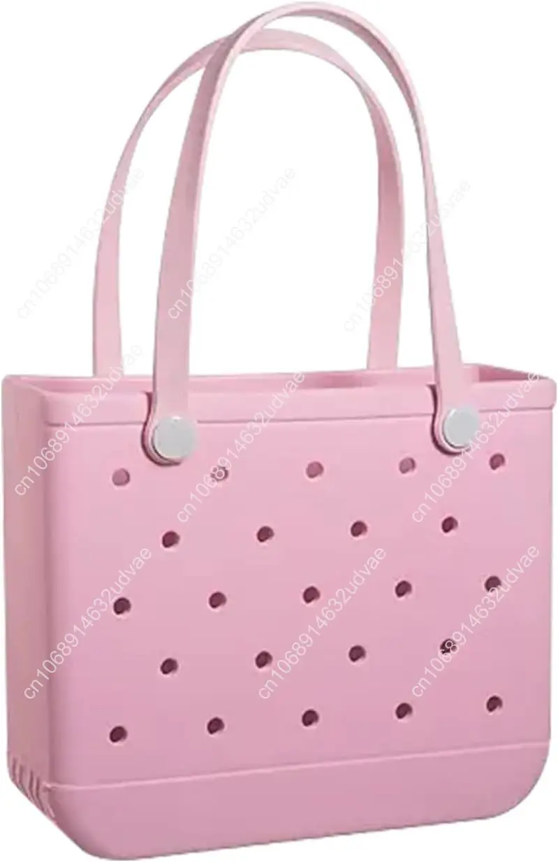 

Beach Bag Rubber Small Tote Bag, Fashion Travel Bag for Women, Waterproof Handbag for Sports, Pool, Beach