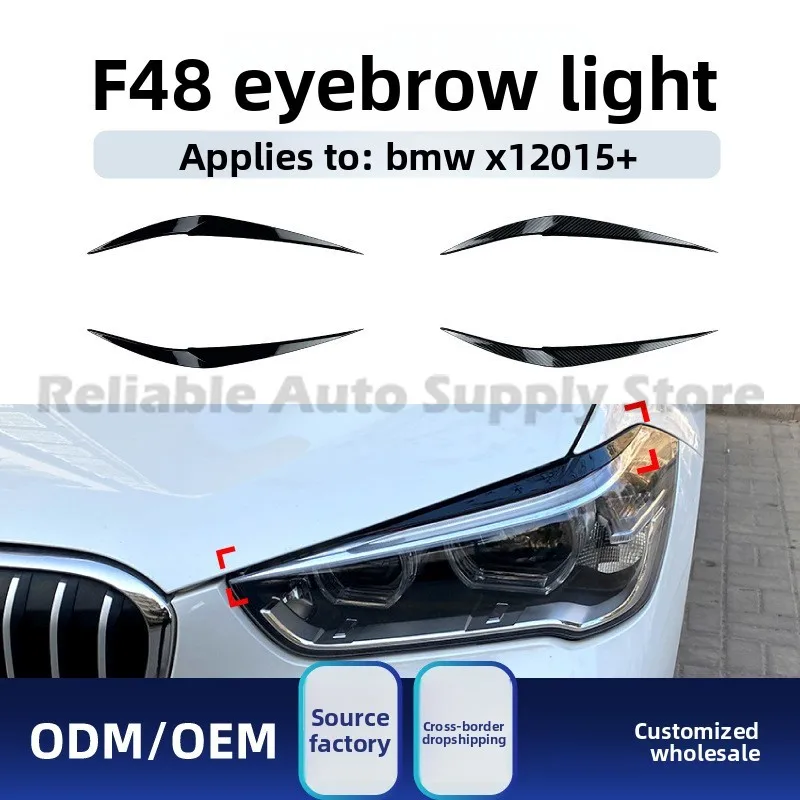 

For BMW X1 F48 2015+ Headlight Eyebrow Sticker Decal Auto Styling Upgrade Accessories High Quality Premium Look