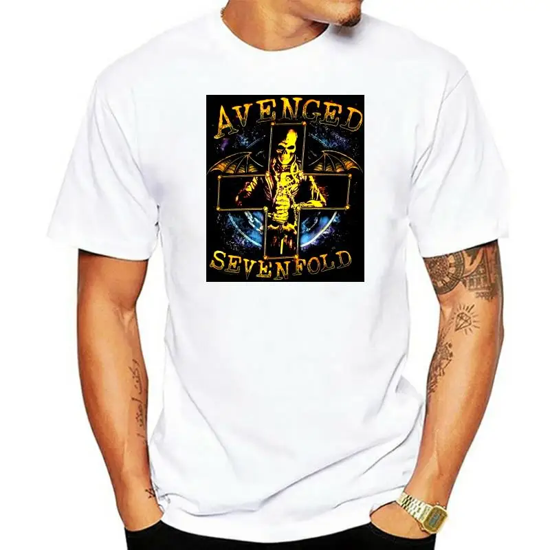 Avenged Sevenfold Stellar 2014 Tour BC-OH Black T-Shirt New Official A7X Cotton Tee Shirt Free Style