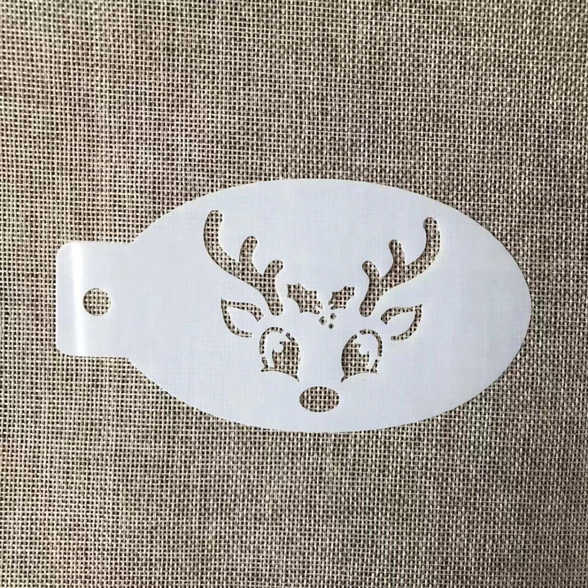 5.3*3inch Deer Head Face Body Paint Stencils for Painting Scrapbook Coloring Embossing Album Decorative Template