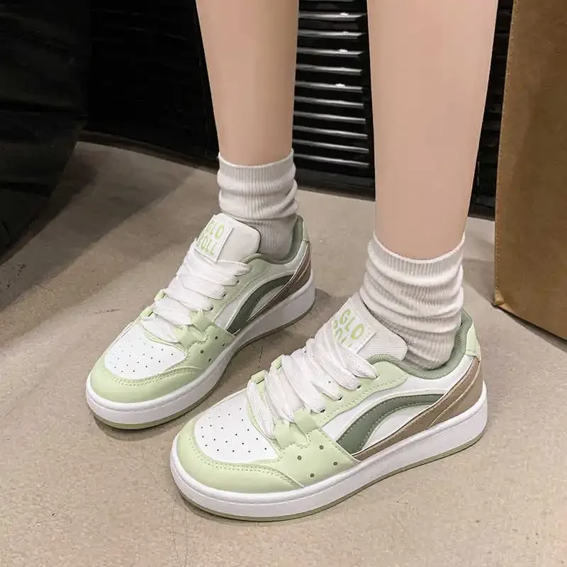

Thick Sole Demi-season Elderly Sneakers Skateboarding Shoes Size 33 Small Woman Gray Woman Boots Sports Novelties Model