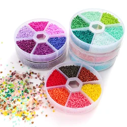 2mm Bracelet Making Kit Glass Seed Beads Kit Small Beads Assortment Colors Craft Loose Beads for Jewelry Making DIY Art Crafts