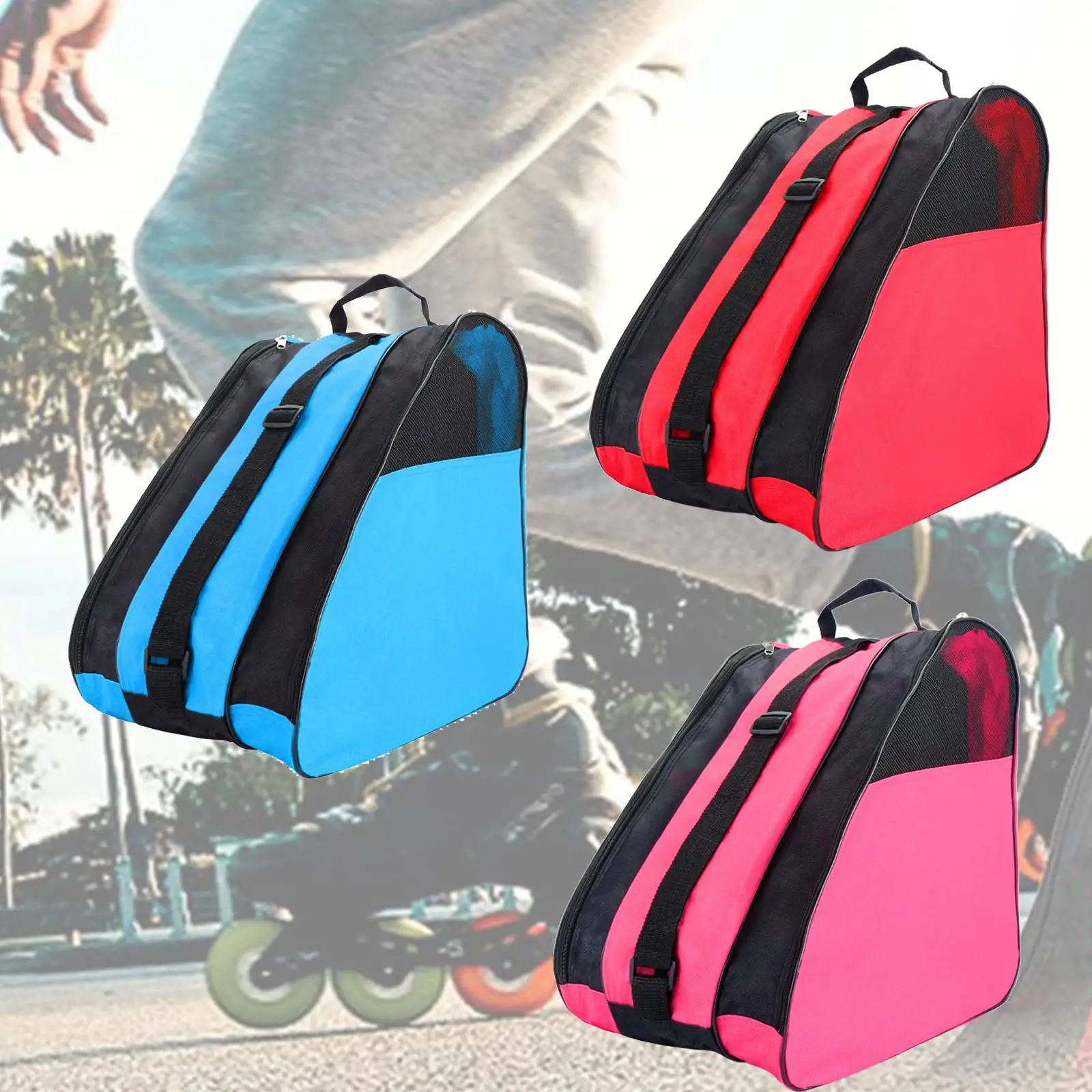 Skates Shoes Carry Bag Sports Helmet Backpack for Roller Skates Inline Skate