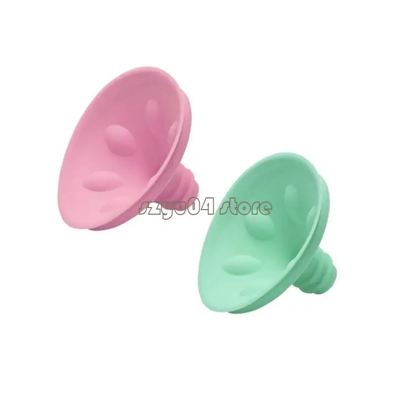 محول شفة مضخة الثدي السيليكون 4X7D 13-24 مم أداة ضبط محول الرضاعة الطبيعية #1