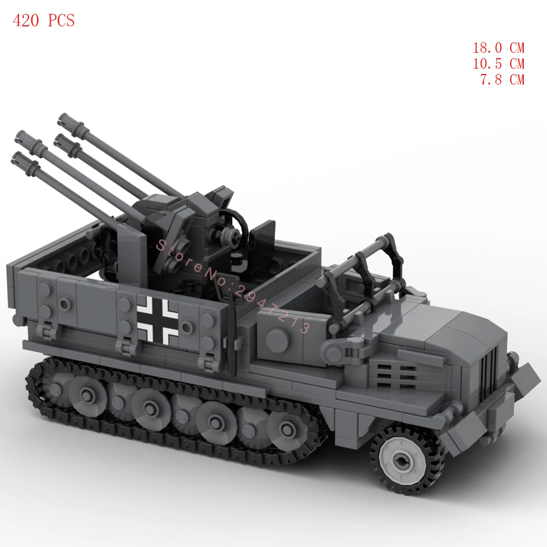 hot military Technology weapons equipment SDKFZ 11 vehicles army Lightning war model bricks moc Building Blocks toys for gift