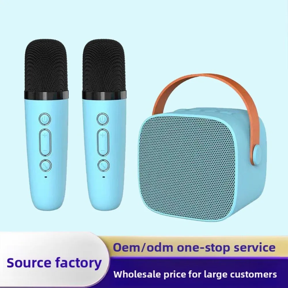 

Dual Microphone Karaoke Bluetooth Speaker for Wireless Singing Parties Portable Wireless Speaker for Home Outdoor Use