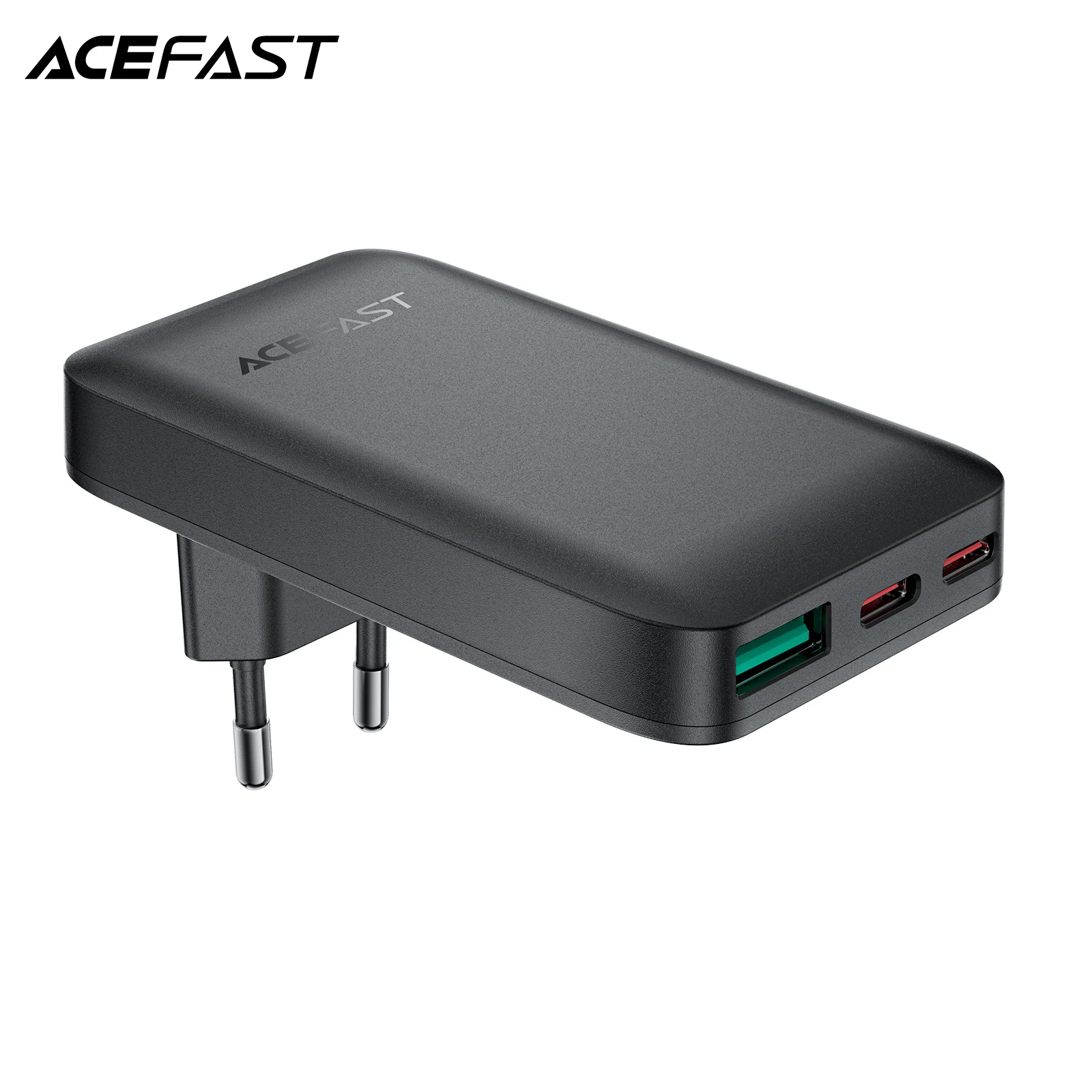 ACEFAST GaN 60W Dual USB C Phone Fast Charger For iPhone 16/15 Pro Max Ultra Thin Wall Travel PD QC Adapter For Samsung S24 S23