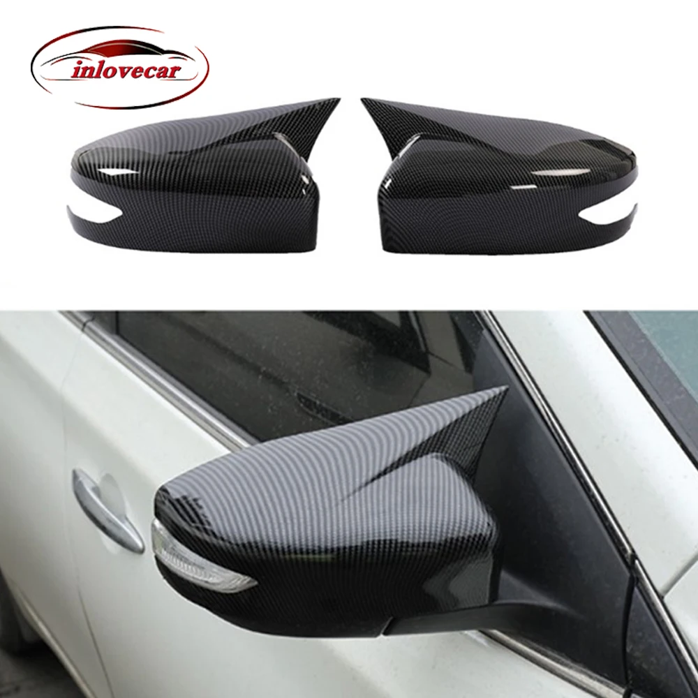 

ABS Chrome Carbon fiber Black Red For Nissan Altima 2013 - 2015 Car Side Door Rearview Turning Mirror Sticker Cover