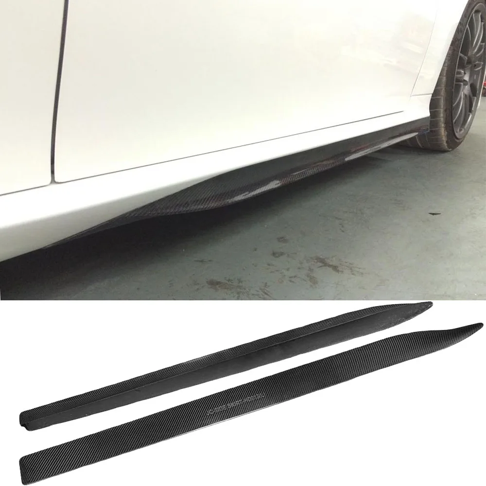 Carbon Fiber Car Side Body Skirts Lips for Lexus GS F Sport Standard Sedan 4 Door GS350 2012-2015 Car Bumper Side Skirts Apron