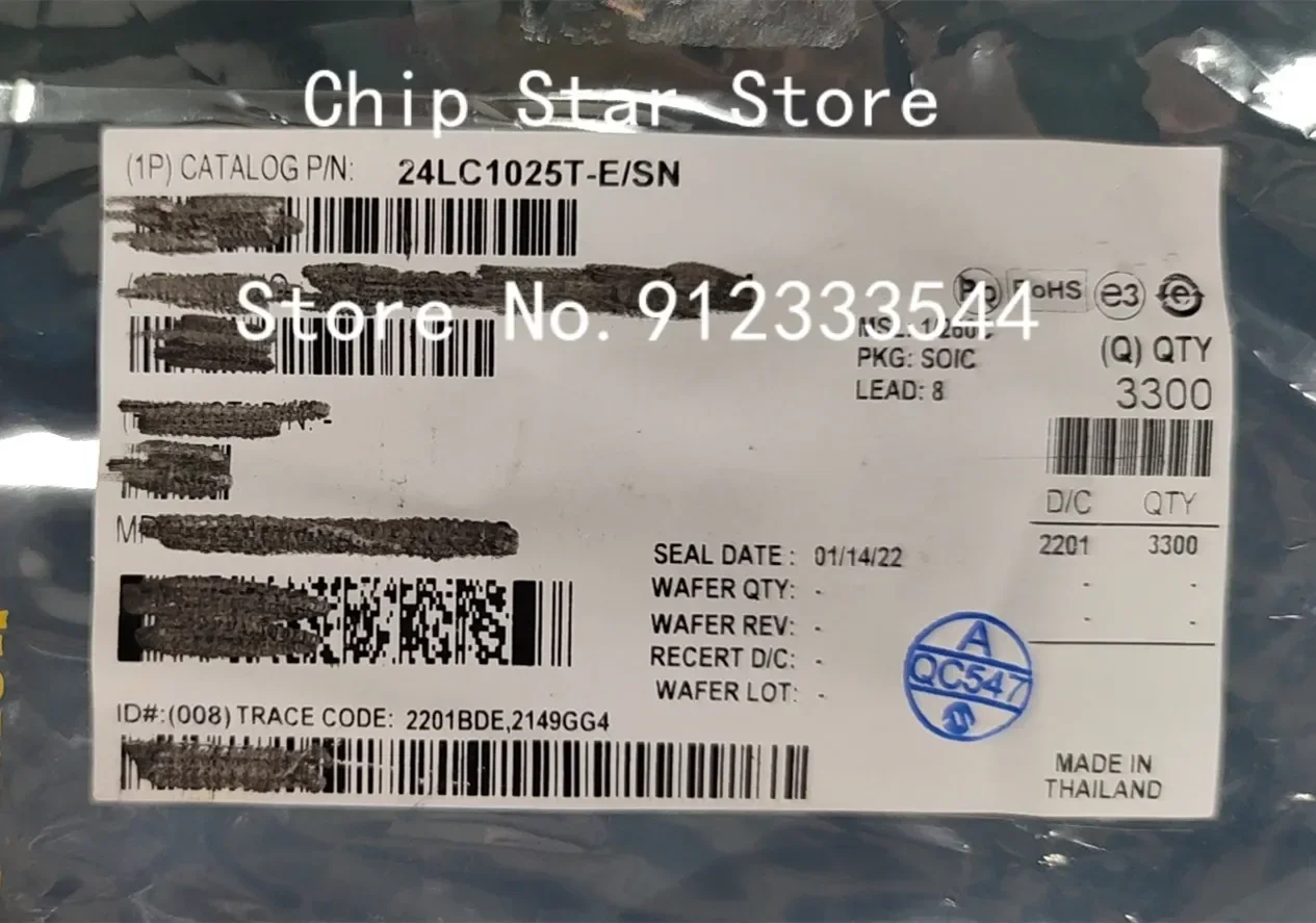 2-50pcs  24LC1025-E/SN 24LC1025T-E/SN 24LC1025 SOIC8 EEPROM 100%New And Original