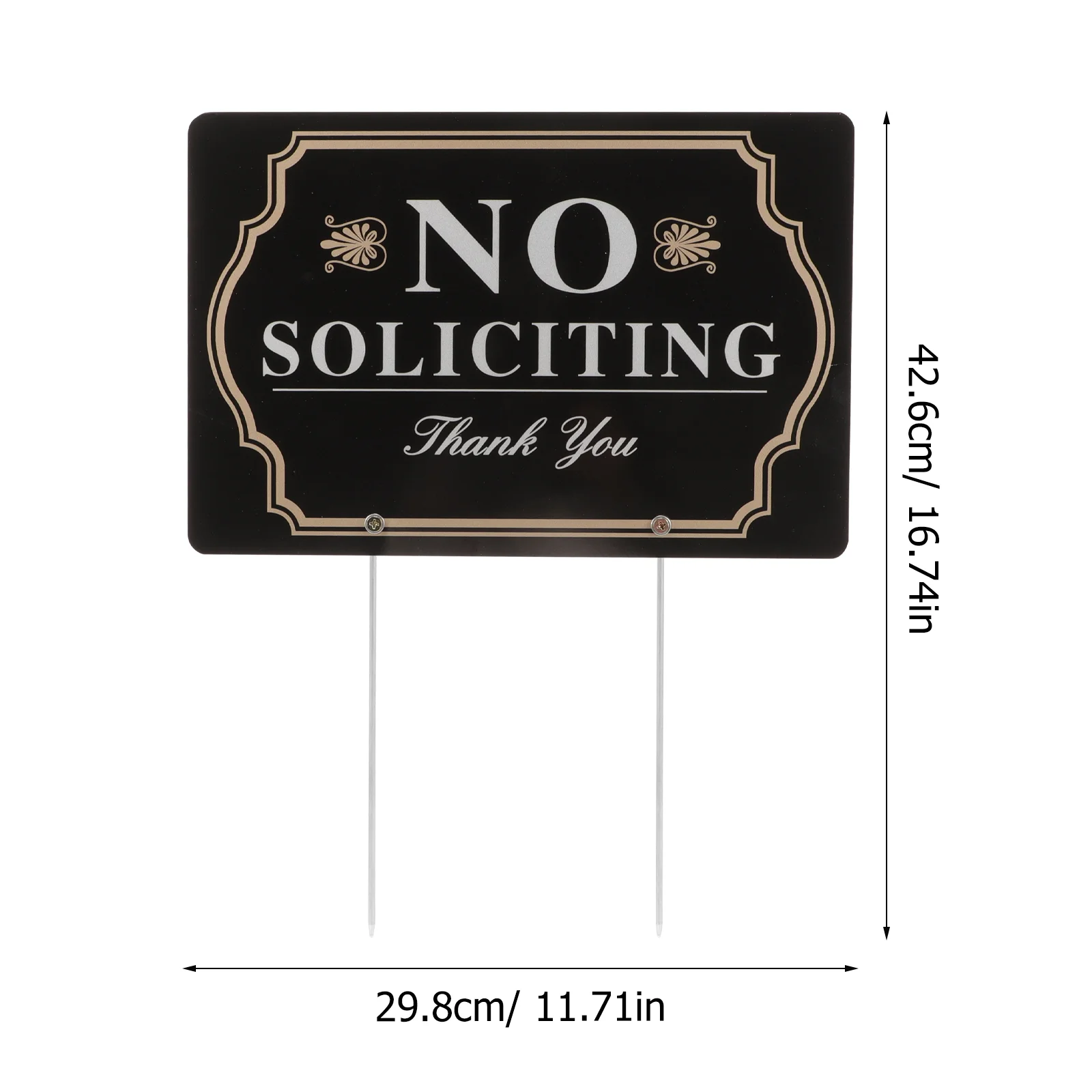 No Soliciting Yard Sign Home Yard Sign No Soliciting Sign for House Yard Stake No requiting Sign for Yard