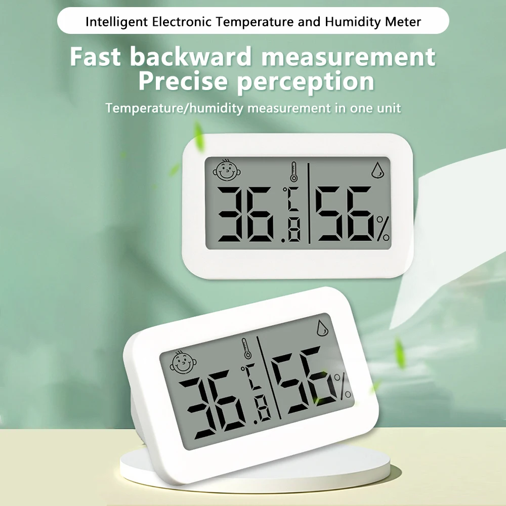 

Mini Home Indoor Temperature Humidity Meter -50~+70℃ 10%~99%RH LCD Digital Thermometer Hygrometer Sensor Gauge Weather Station