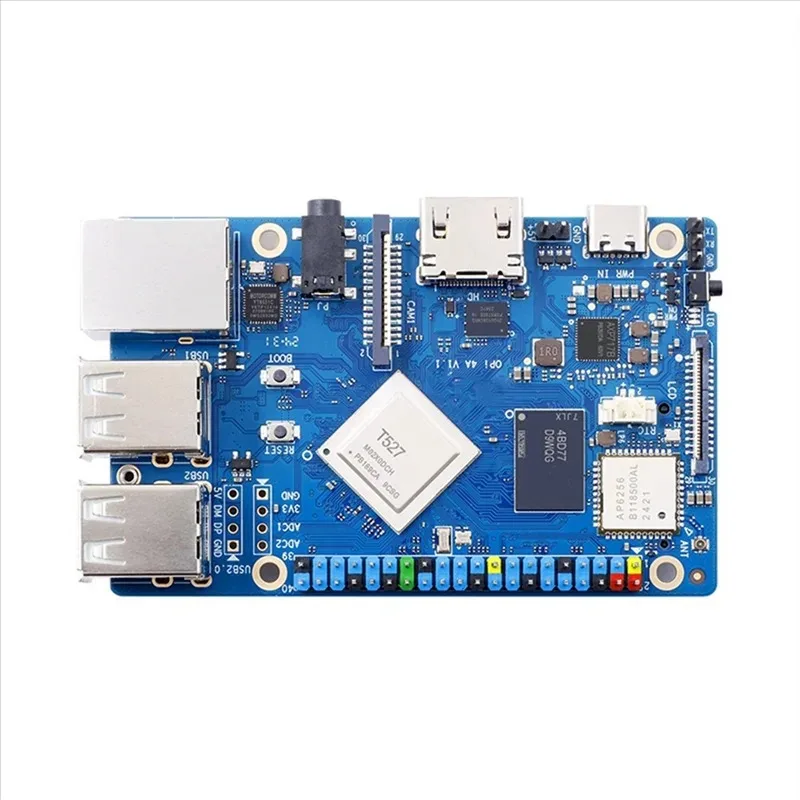 Exquisite-For Orange Pi 4A Development Board Allwinner T527, RISC-V Co-Processor Wifi+BT5.0 BLE, M2 Nvme SSD, 2TOPS NPU