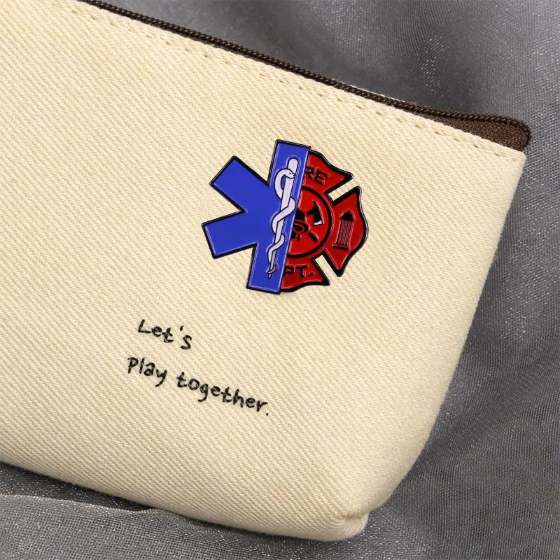 Emt Firefighter Enamel Pin Brooch Badge First Responder Gift