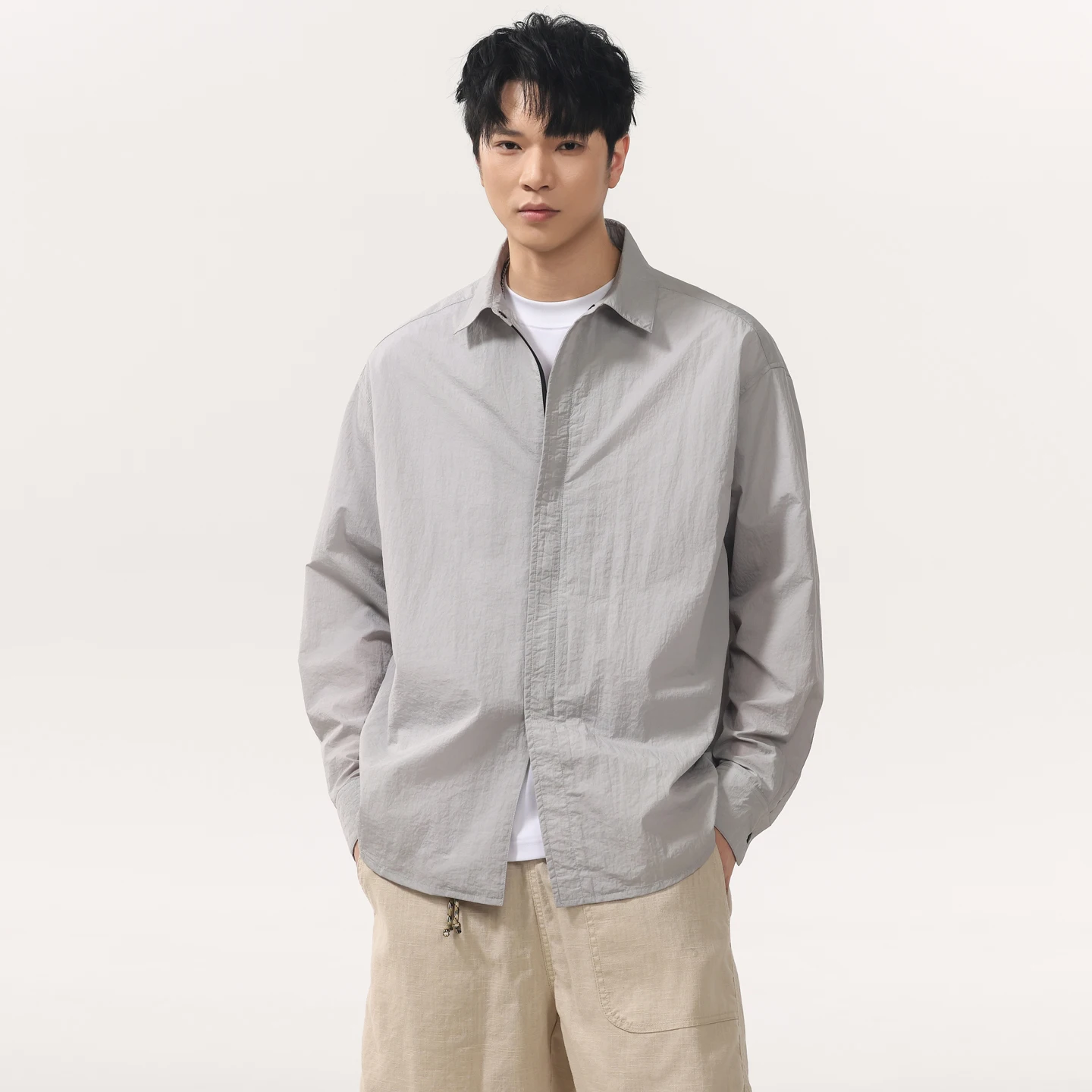 Men\'s Japanese Streetwear Cityboy Outdoor Quick Dry Sport Sweatshirts Sunscreen Shirt Women Oversize Blouses Tops