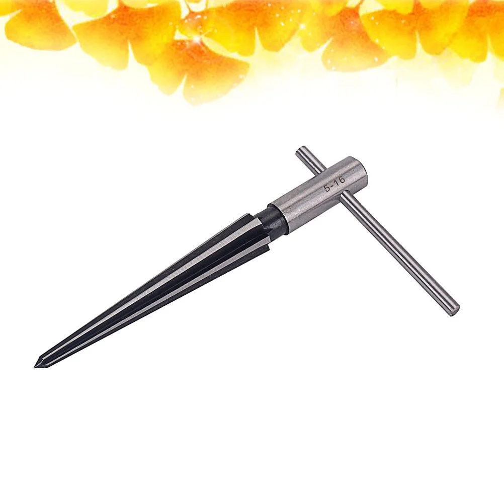 

5-16Mm R142 T Handle Reamer 6 Fluted Steel Guitar Drilling Tool For Tapered Holes Chamfering Luthier Woodworking Projects