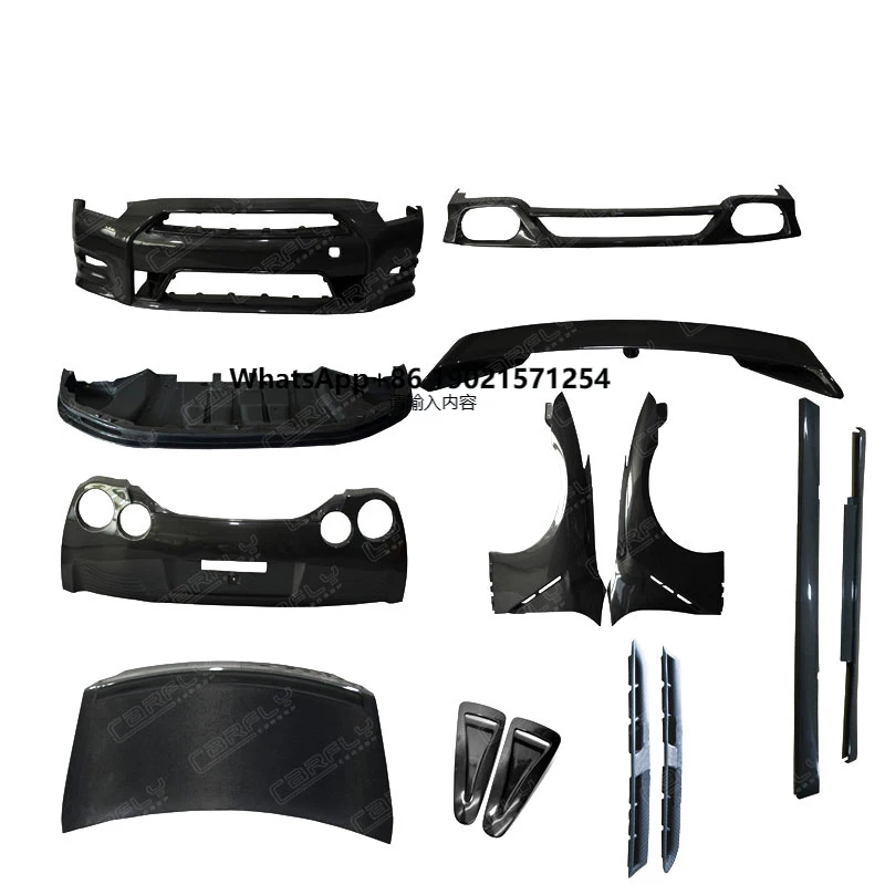 For Nissan GTR R35 2008-2018 Hot Sale OEM Style Carbon Fiber Body Kit