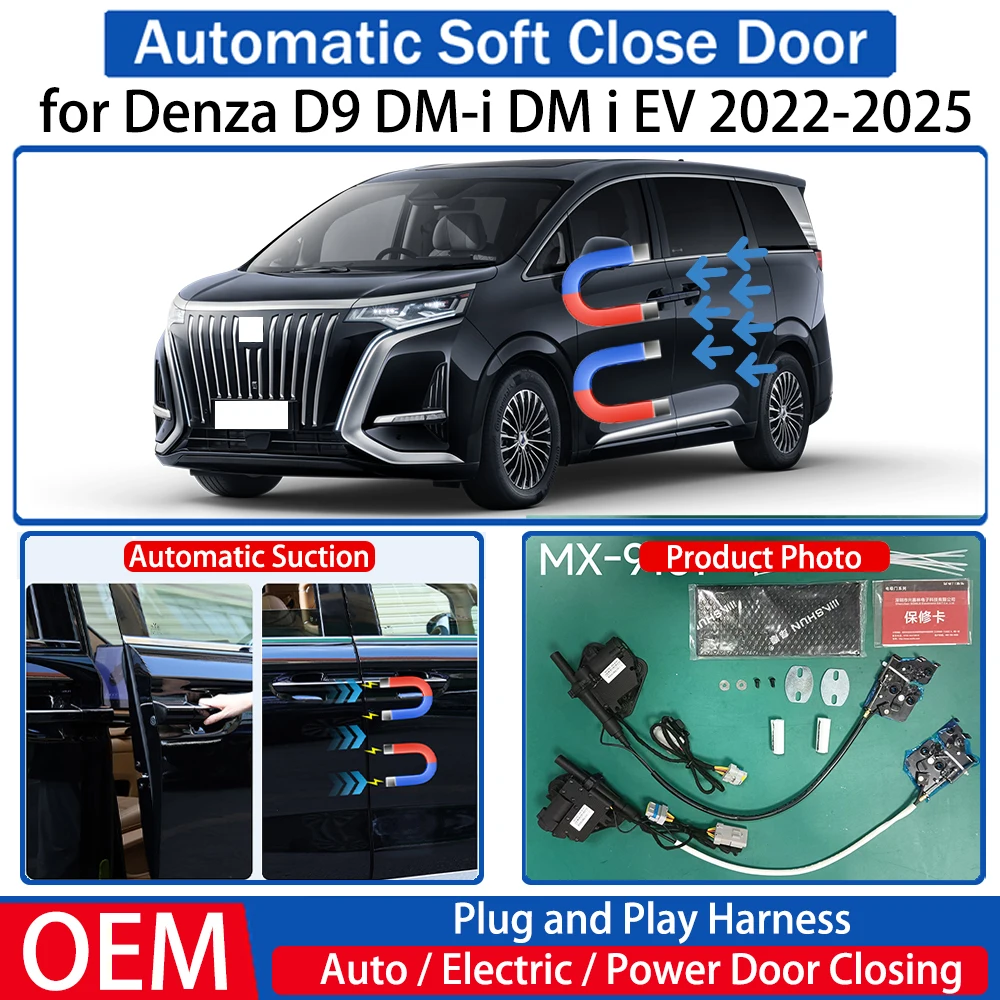 

for Denza D9 DM-i DM i EV 2022 2023 2024 2025 OEM Car Automatic Soft Close Door Electric Suction Kit Auto Power Closing System