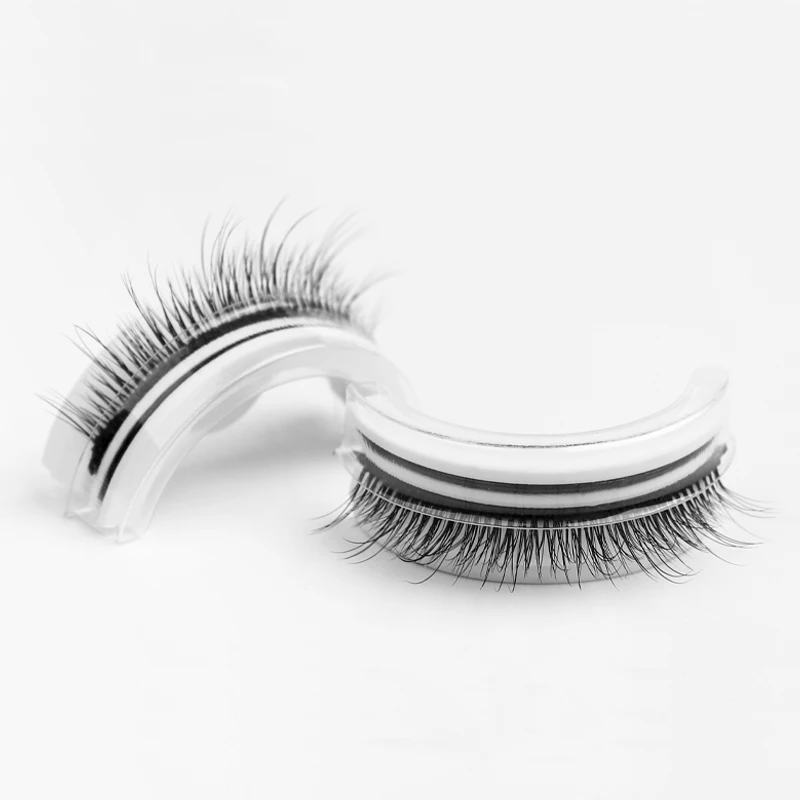 Fake Eyelashes Reusable Adhesive Eyelashes Full Strip Eyelashes With Glue Self-adhesive Lashes Daily Makeup Tools Dropshipping