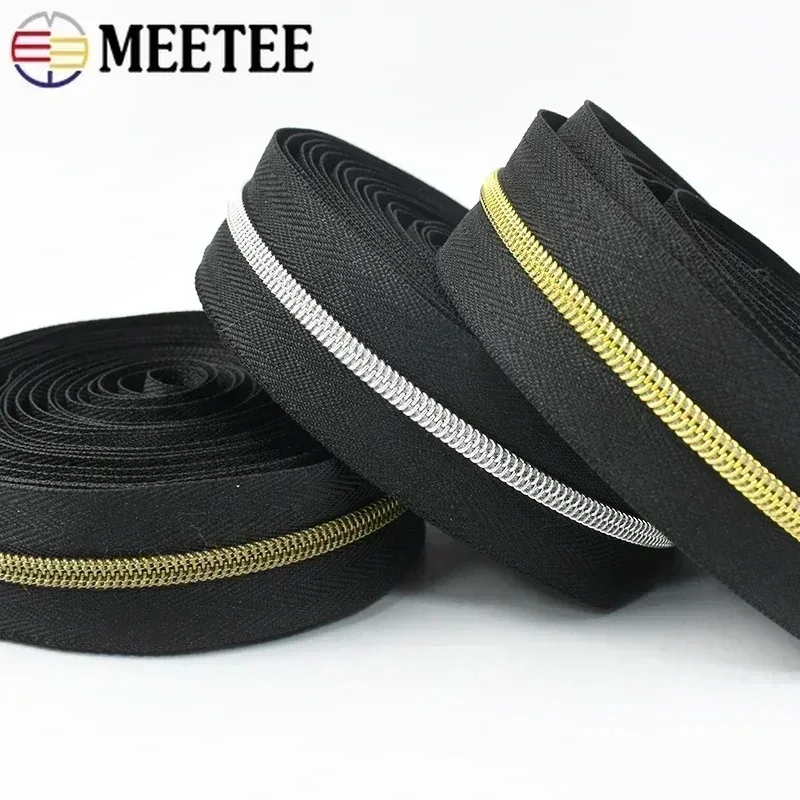 

2-20Meters 3# 5# Nylon Zipper Tape At The Meter Bag Coat Plastic Zip Roll Clothes Purse Zips Repair Kit DIY Sewing Accessories