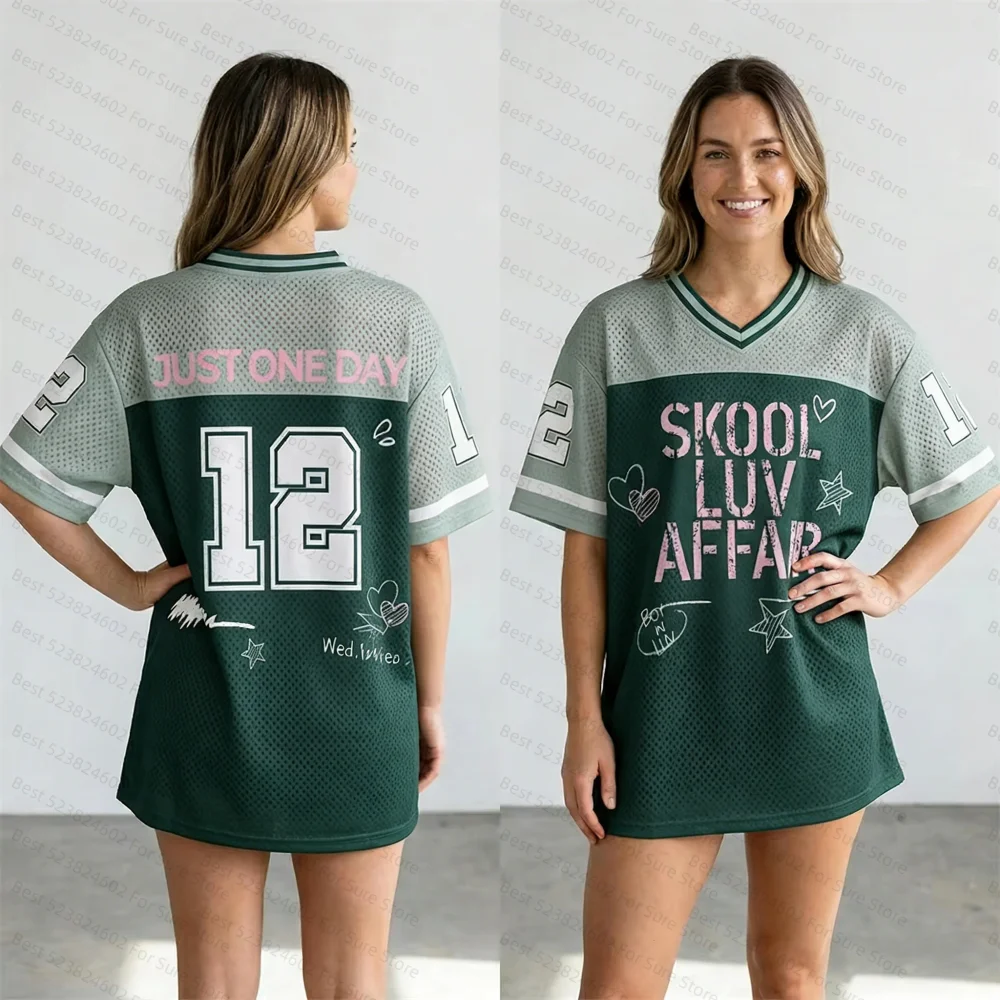 Camiseta de Fútbol Skool Luv Affair World Tour 2026 Comeback Merch, Regalo Kpop para el Verano, Camisetas para Hombre, Camisetas para Mujer, Tops
