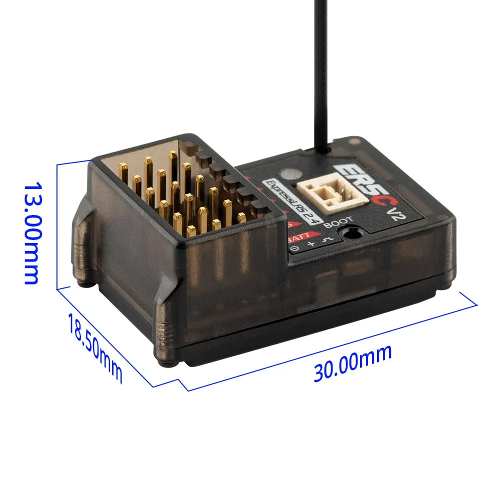 Radiomaster ER5C V2 2.4GHz 5CH ELRS PWM Receiver dla RC Samolot Samochód Łódź MT12 Kontroler radiowy