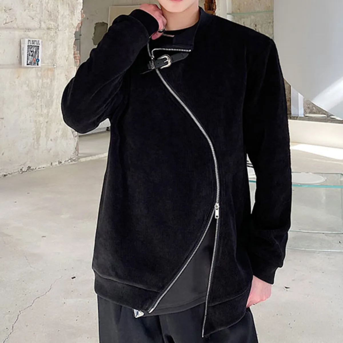 BJTZ Giacca diagonale da donna 2025 Nuovo arrivo Designer Moda Alta qualità Elegante Chic Casual Streetwear Capispalla Autunno