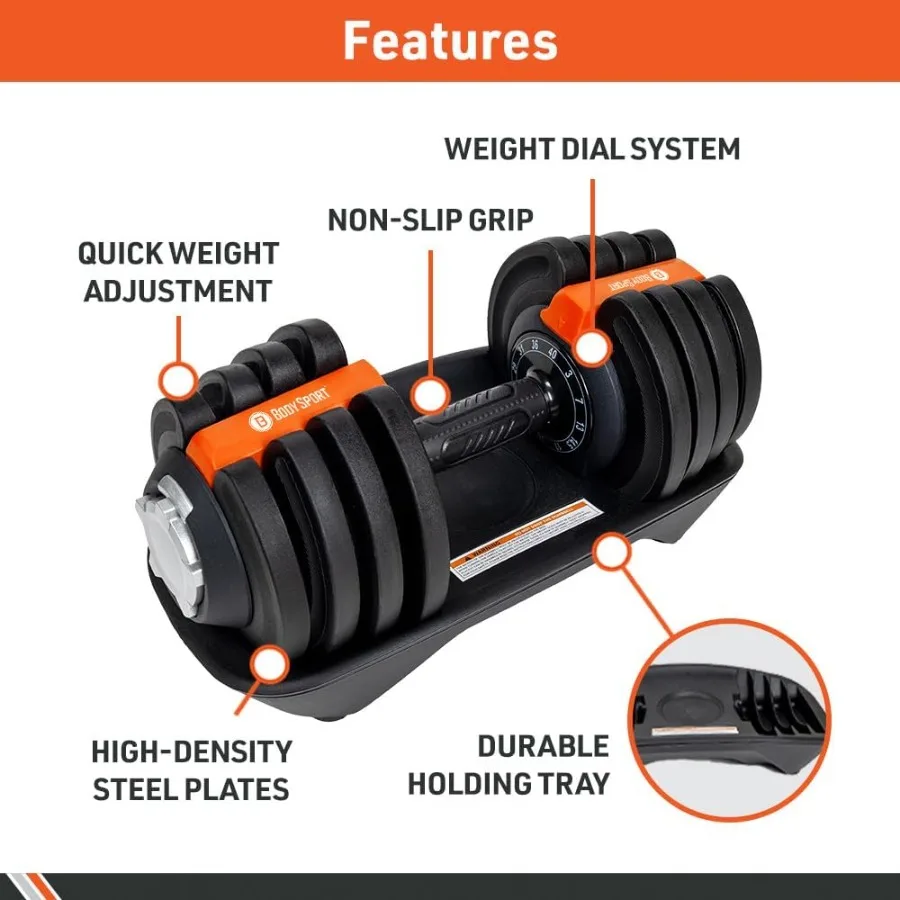 دمبل قابل للتعديل بوزن 40 رطلًا مع 12 وزنًا مجانًا من 3 إلى 40 رطلًا مثاليًا للتدريبات الرياضية المنزلية المدمجة والفعال #3