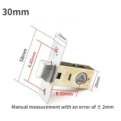 New Bathroom Single Tongue Lock Core Hardware Lock Accessories