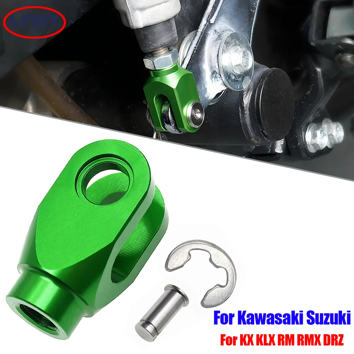 For KAWASAKI Motorcycle Rear Brake Clevis KX80 85 100 125 250 D-TRACKER125 KLX125 KLX150S KLX250 1998-2016 2017 2018 Dirt Bike